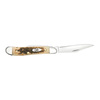 Case Cutlery Knife, Amber Bone Ss Peanut 00045